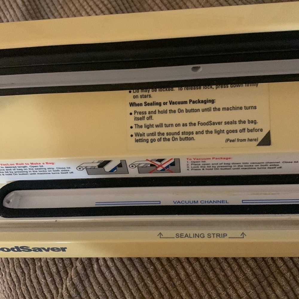 Food Saver Vac 550 food preservation vacuum sealed packaging sealing yellow - Picture 8 of 10